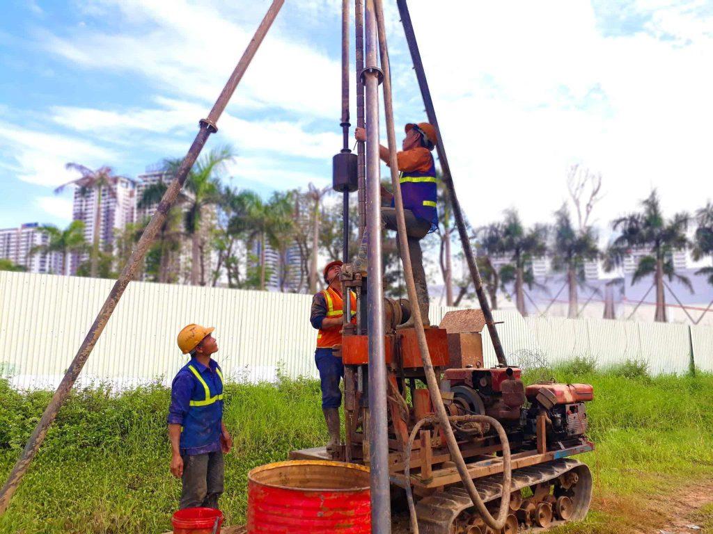 Khảo sát địa chất công trình nhà ở dân dụng với thiết bị hiện đại